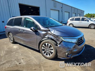 Czwarte zdjęcie samochodu z boku: 2023 HONDA ODYSSEY EXL VIN:5FNRL6H64PB036246 - miniatura