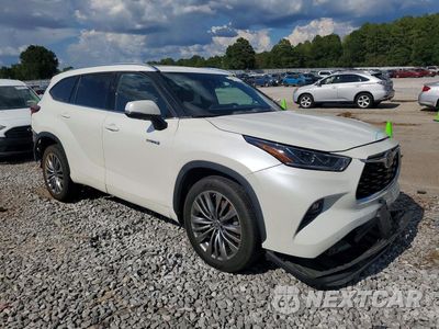 Czwarte zdjęcie samochodu z boku: 2021 TOYOTA HIGHLANDER HYBRID PLATINUM VIN:5TDFARAH8MS008754 - miniatura