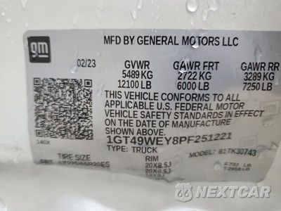 Zdjęcie 12 z 12 samochodu: 2023 GMC SIERRA K3500 DENALI VIN:1GT49WEY8PF251221 - miniatura