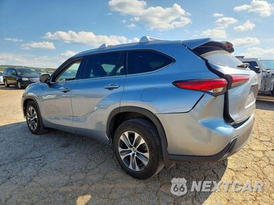 Drugie zdjęcie samochodu z przodu: 2022 TOYOTA HIGHLANDER XLE VIN:5TDGZRBH6NS227144 - miniatura