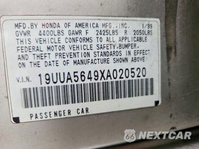 Zdjęcie 13 z 13 samochodu: 1999 ACURA 3.2TL VIN:19UUA5649XA020520 - miniatura