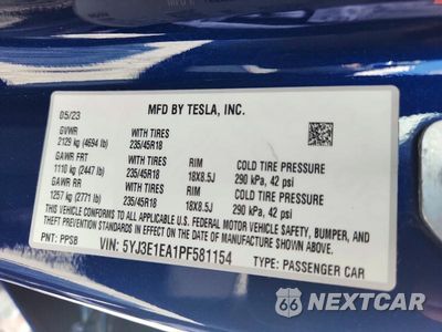 Zdjęcie 12 z 12 samochodu: 2023 TESLA MODEL 3 VIN:5YJ3E1EA1PF581154 - miniatura