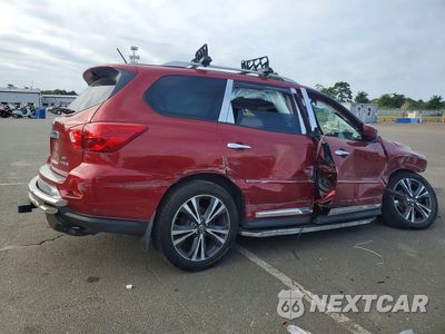 Trzecie zdjęcie samochodu z tyłu: 2017 NISSAN PATHFINDER PLATINUM VIN:5N1DR2MM1HC606607 - miniatura