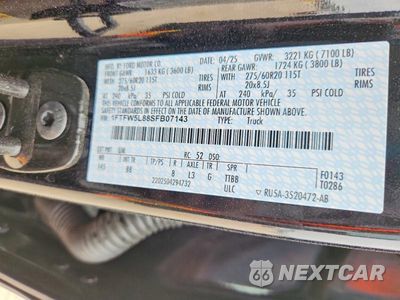 Zdjęcie 12 z 12 samochodu: 2025 FORD F150 LARIAT VIN:1FTFW5L88SFB07143 - miniatura