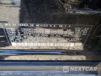 Zdjęcie 13 z 13 samochodu: 2024 HONDA HR-V SPORT VIN:3CZRZ1H54RM756146 - miniatura