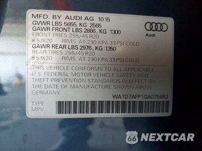 Zdjęcie 13 z 13 samochodu: 2016 AUDI Q5 PREMIUM PLUS S-LINE VIN:WA1D7AFP1GA075652 - miniatura