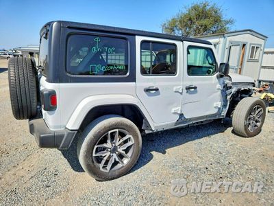 Trzecie zdjęcie samochodu z tyłu: 2024 JEEP WRANGLER 4XE VIN:1C4RJXN67RW163846 - miniatura