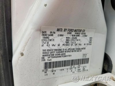 Zdjęcie 12 z 12 samochodu: 2007 FORD F250 SUPER DUTY VIN:1FTSW20567EB01751 - miniatura