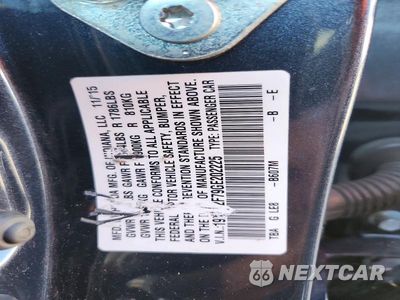 Zdjęcie 12 z 12 samochodu: 2016 HONDA CIVIC EX VIN:19XFC2F79GE202225 - miniatura
