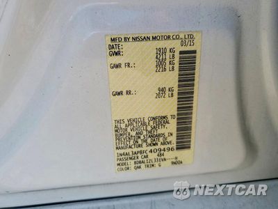 Zdjęcie 13 z 13 samochodu: 2015 NISSAN ALTIMA 2.5 SV VIN:1N4AL3AP8FC409496 - miniatura