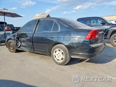 Drugie zdjęcie samochodu z przodu: 2001 HONDA CIVIC LX VIN:JHMES16591S003783 - miniatura