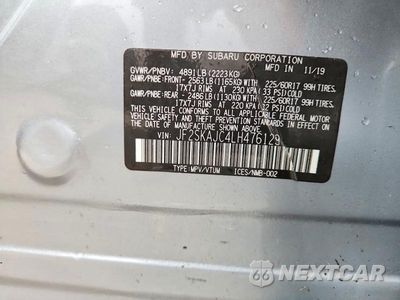 Zdjęcie 14 z 14 samochodu: 2020 SUBARU FORESTER PREMIUM VIN:JF2SKAJC4LH476129 - miniatura