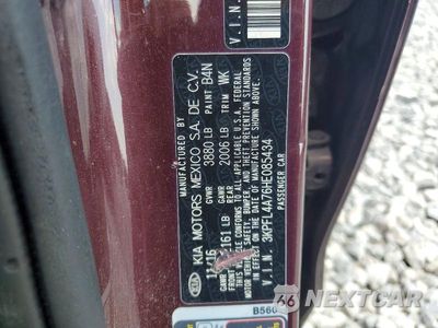 Zdjęcie 12 z 12 samochodu: 2017 KIA FORTE LX VIN:3KPFL4A76HE085434 - miniatura