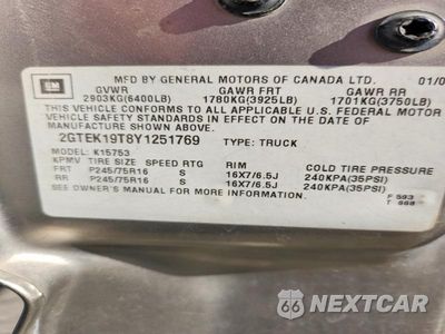 Zdjęcie 13 z 13 samochodu: 2000 GMC NEW SIERRA K1500 VIN:2GTEK19T8Y1251769 - miniatura