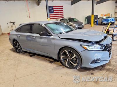 Czwarte zdjęcie samochodu z boku: 2022 HONDA ACCORD SPORT VIN:1HGCV1F39NA084103 - miniatura