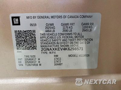 Zdjęcie 14 z 14 samochodu: 2019 CHEVROLET EQUINOX LT VIN:2GNAXKEV4K6298571 - miniatura
