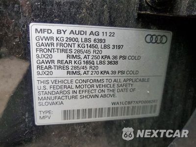 Zdjęcie 13 z 13 samochodu: 2023 AUDI Q7 PREMIUM PLUS VIN:WA1LCBF7XPD008267 - miniatura