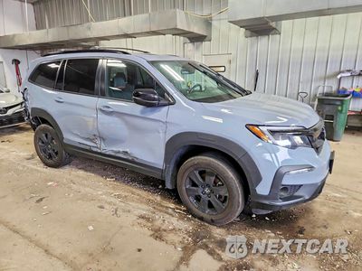 Czwarte zdjęcie samochodu z boku: 2022 HONDA PILOT TRAILSPORT VIN:5FNYF6H85NB074117 - miniatura