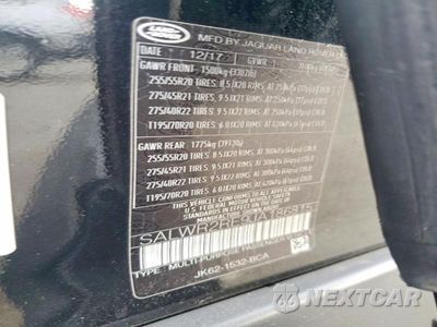 Zdjęcie 14 z 14 samochodu: 2018 LAND ROVER RANGE ROVER SPORT SUPERCHARGED DYNAMIC VIN:SALWR2RE9JA186815 - miniatura