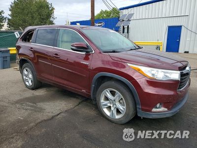 Czwarte zdjęcie samochodu z boku: 2016 TOYOTA HIGHLANDER HYBRID LIMITED PLATINUM VIN:5TDDCRFH2GS017707 - miniatura