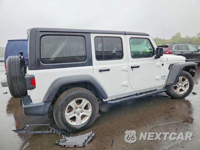 Trzecie zdjęcie samochodu z tyłu: 2019 JEEP WRANGLER UNLIMITED SPORT VIN:1C4HJXDN0KW637985 - miniatura