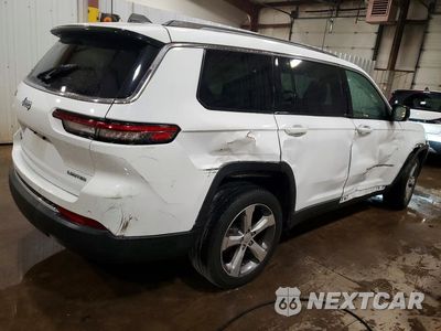 Trzecie zdjęcie samochodu z tyłu: 2021 JEEP GRAND CHEROKEE L LIMITED VIN:1C4RJKBG8M8188803 - miniatura