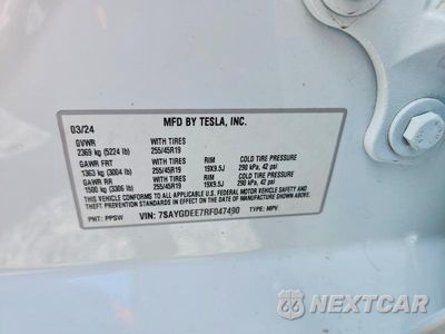 Zdjęcie 13 z 13 samochodu: 2024 TESLA MODEL Y VIN:7SAYGDEE7RF047490 - miniatura