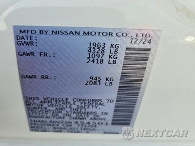 Zdjęcie 12 z 12 samochodu: 2025 NISSAN ALTIMA SV VIN:1N4BL4DV2SN354501 - miniatura