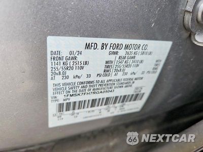 Zdjęcie 13 z 13 samochodu: 2024 FORD EXPLORER LIMITED VIN:1FMSK7FH7RGA05043 - miniatura