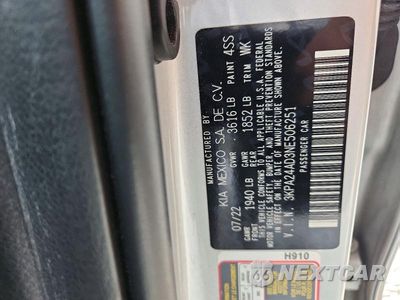 Zdjęcie 12 z 12 samochodu: 2022 KIA RIO LX VIN:3KPA24AD3NE506251 - miniatura