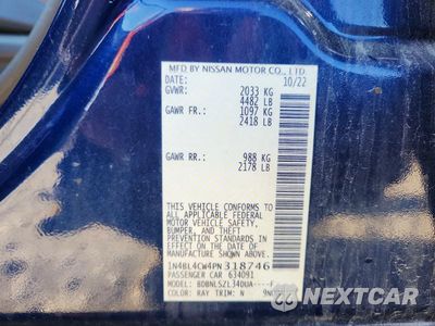 Zdjęcie 13 z 13 samochodu: 2023 NISSAN ALTIMA SR VIN:1N4BL4CW4PN318746 - miniatura