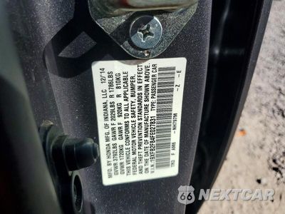 Zdjęcie 12 z 12 samochodu: 2015 HONDA CIVIC EX VIN:19XFB2F84FE027831 - miniatura