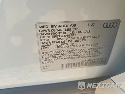 Zdjęcie 12 z 12 samochodu: 2023 AUDI Q5 PREMIUM 40 VIN:WA1ABAFY7P2069472 - miniatura