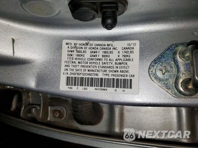 Zdjęcie 13 z 13 samochodu: 2012 HONDA CIVIC LX VIN:2HGFB2F52CH607246 - miniatura
