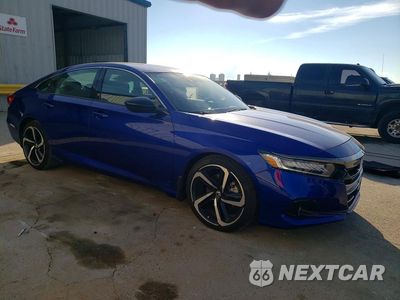 Czwarte zdjęcie samochodu z boku: 2022 HONDA ACCORD SPORT VIN:1HGCV1F31NA089750 - miniatura