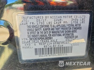 Zdjęcie 13 z 13 samochodu: 2017 NISSAN VERSA 1.6 SV VIN:3N1CN7AP0HL882551 - miniatura