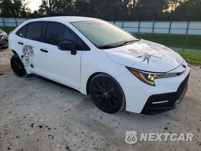 Czwarte zdjęcie samochodu z boku: 2021 TOYOTA COROLLA SE NIGHTSHADE EDITION VIN:5YFS4MCE3MP085553 - miniatura