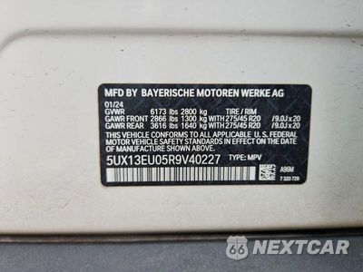 Zdjęcie 14 z 14 samochodu: 2024 BMW X5 SDRIVE 40I VIN:5UX13EU05R9V40227 - miniatura