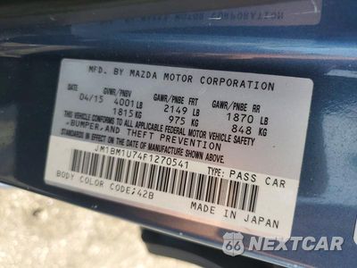 Zdjęcie 13 z 13 samochodu: 2015 MAZDA 3 SPORT VIN:JM1BM1U74F1270541 - miniatura