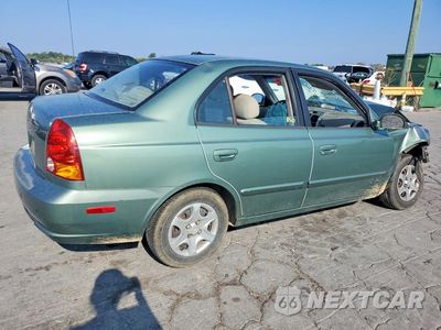 Trzecie zdjęcie samochodu z tyłu: 2005 HYUNDAI ACCENT GLS VIN:KMHCG45C25U604275 - miniatura