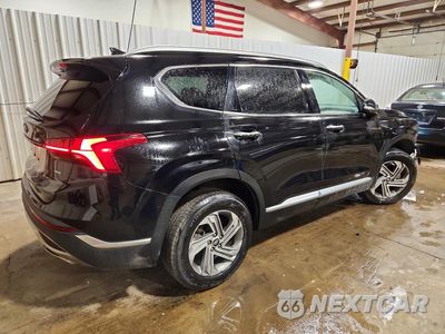 Trzecie zdjęcie samochodu z tyłu: 2021 HYUNDAI SANTA FE SEL VIN:5NMS6DAJXMH311219 - miniatura