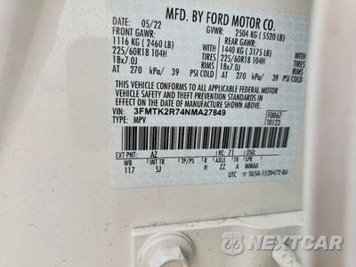 Zdjęcie 14 z 14 samochodu: 2022 FORD MUSTANG MACH-E CALIFORNIA ROUTE 1 VIN:3FMTK2R74NMA27849 - miniatura