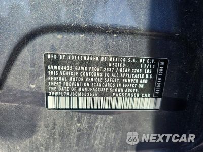Zdjęcie 12 z 12 samochodu: 2012 VOLKSWAGEN JETTA TDI VIN:3VWPL7AJ8CM653535 - miniatura