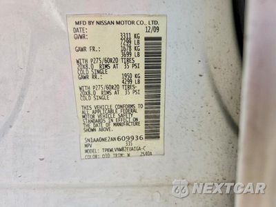 Zdjęcie 13 z 13 samochodu: 2010 NISSAN ARMADA PLATINUM VIN:5N1AA0NE2AN609936 - miniatura