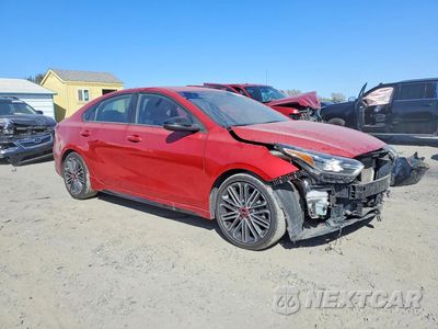 Czwarte zdjęcie samochodu z boku: 2021 KIA FORTE GT VIN:3KPF44AC3ME412408 - miniatura