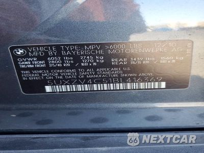 Zdjęcie 13 z 13 samochodu: 2011 BMW X5 XDRIVE35I VIN:5UXZV4C51BL416369 - miniatura