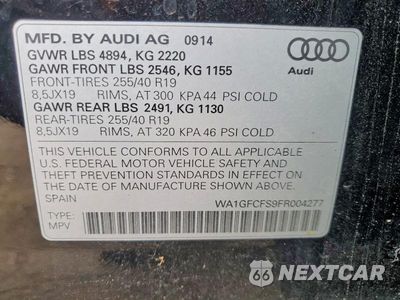 Zdjęcie 13 z 13 samochodu: 2015 AUDI Q3 PRESTIGE VIN:WA1GFCFS9FR004277 - miniatura