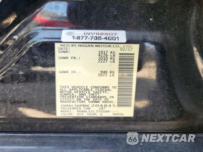 Zdjęcie 12 z 12 samochodu: 2017 NISSAN ALTIMA 2.5 SV VIN:1N4AL3AP8HC204845 - miniatura