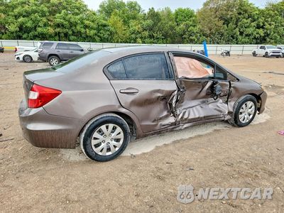Trzecie zdjęcie samochodu z tyłu: 2012 HONDA CIVIC LX VIN:2HGFB2F54CH536311 - miniatura