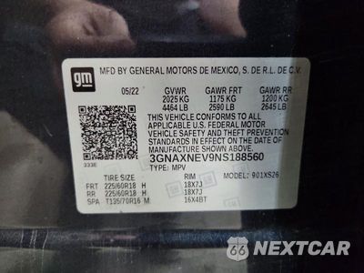 Zdjęcie 13 z 13 samochodu: 2022 CHEVROLET EQUINOX PREMIER VIN:3GNAXNEV9NS188560 - miniatura